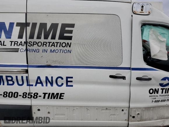 2019 Ford Transit with VIN 1FDYR2CM8KKB86523, listed as a Copart auction lot 80925903 with Not Provided miles and Salvage Title. Bid and sale history available at DreamBid. Image 10.