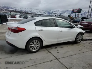 2016 Kia Forte LX with VIN KNAFX4A69G5563896, listed as a Copart auction lot 45729555 with 0 mi miles and Salvage Title. Bid and sale history available at carsss.com. Image 3.