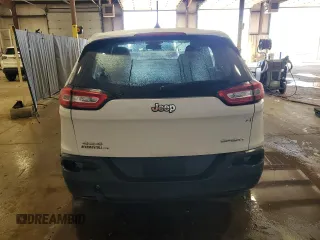 2017 Jeep Cherokee Sport with VIN 1C4PJMAB1HD227365, listed as a Copart auction lot 49215805 with 122,393 mi miles and Salvage Title. Bid and sale history available at carsss.com. Image 6.
