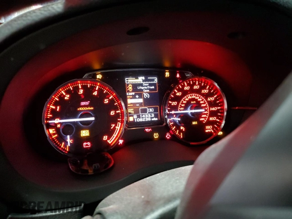 2016 Subaru WRX STI Limited with VIN JF1VA2Z62G9801191, listed as a Copart auction lot 50502655 with 108,236 mi miles and Salvage Title. Bid and sale history available at DreamBid. Image 9.