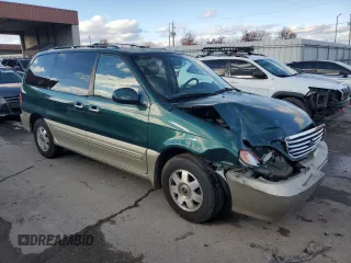 2002 Kia Sedona LX with VIN KNDUP131426217512, listed as a Copart auction lot 80928774 with 163,176 mi miles and Salvage Title. Bid and sale history available at carsss.com. Image 4.