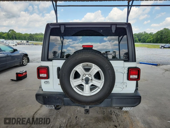 2019 Jeep Wrangler Sport S with VIN 1C4GJXAG5KW641192, listed as a Copart auction lot 59960325 with 25,855 mi miles and Salvage title. Bid and sale history available at DreamBid. Image 6.