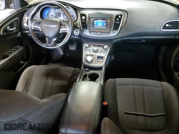 2015 Chrysler 200 Limited with VIN 1C3CCCAB0FN681282, listed as a Copart auction lot 59132615 with 90,577 mi miles and Salvage title. Bid and sale history available at DreamBid. Image 8.