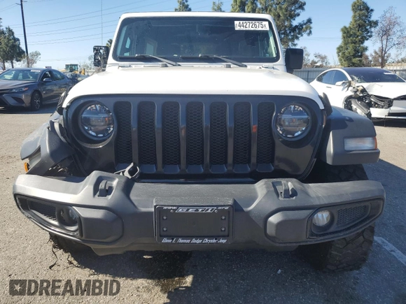 2021 Jeep Wrangler Unlimited Willys с VIN 1C4HJXDG4MW636293, выставлен на аукционе Copart как лот 44272675 с пробегом 34 480 миль миль и Списание • Salvage title. История ставок и продаж доступна на DreamBid. Изображение 5.