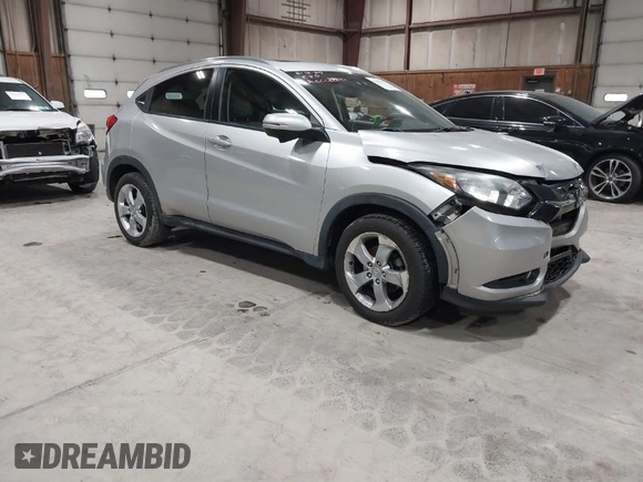 2016 Honda HR-V EX-L w/Navi with VIN 3CZRU6H7XGM711089, listed as a IAAI auction lot 41801419 with 68,983 mi miles. Bid and sale history available at carsss.com. Image 1.