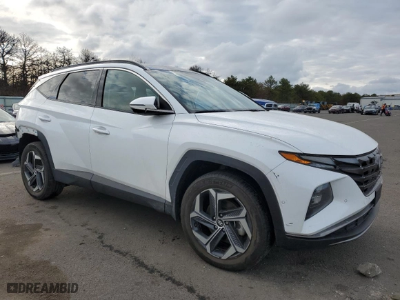 2022 Hyundai Tucson Hybrid Limited with VIN KM8JECA15NU076095, listed as a Copart auction lot 49708725 with 22,126 mi miles and Salvage Title. Bid and sale history available at carsss.com. Image 4.