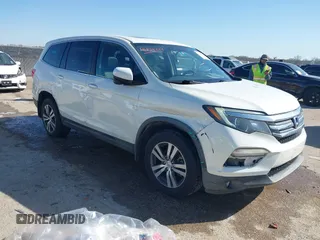 2017 Honda Pilot EX-L z VIN 5FNYF6H55HB029298, wystawiony jako IAAI lot #41754219 z przebiegiem 186 508 mil mil oraz . Historia ofert i sprzedaży dostępna na DreamBid. Obrazek 1.