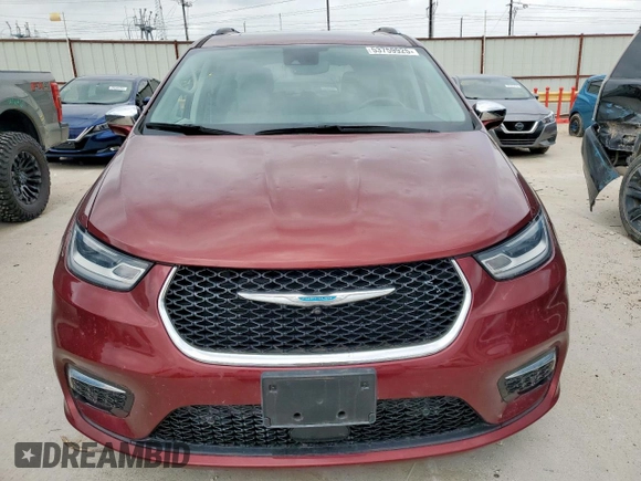 2021 Chrysler Pacifica Hybrid Limited with VIN 2C4RC1S72MR535860, listed as a Copart auction lot 53759925 with 27,486 mi miles and Clean title. Bid and sale history available at DreamBid. Image 5.