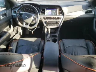 2015 Hyundai Sonata Sport with VIN 5NPE34AB5FH043748, listed as a Copart auction lot 42813165 with 91,769 mi miles and Salvage Title. Bid and sale history available at carsss.com. Image 8.