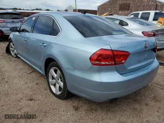 2012 Volkswagen Passat SE with VIN 1VWBH7A37CC057623, listed as a Copart auction lot 61260982 with 110,455 mi miles and Non Repairable. Bid and sale history available at carsss.com. Image 3.