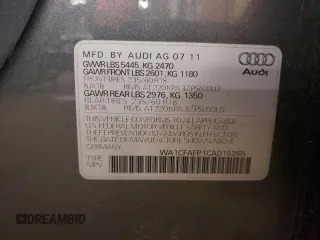 2012 Audi Q5 2.0T Premium with VIN WA1CFAFP1CA015265, listed as a Copart auction lot 42771975 with 121,081 mi miles and Salvage Title. Bid and sale history available at carsss.com. Image 14.