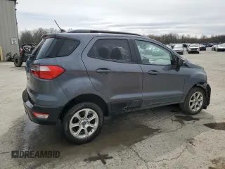 2019 Ford EcoSport SE with VIN MAJ6S3GL9KC304070, listed as a Copart auction lot 52250395 with 61,720 mi miles and Salvage Title. Bid and sale history available at carsss.com. Image 3.