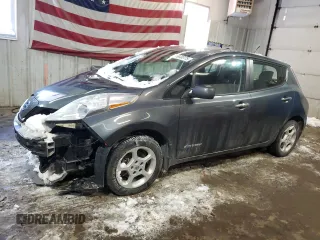 2013 Nissan LEAF SV with VIN 1N4AZ0CP3DC421675, listed as a Copart auction lot 45648375 with 40,437 mi miles and Salvage Title. Bid and sale history available at carsss.com. Image 1.
