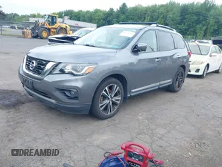 2018 Nissan Pathfinder SL with VIN 5N1DR2MM5JC607491, listed as a IAAI auction lot 42738760 with 108,892 mi miles and . Bid and sale history available at DreamBid. Image 17.
