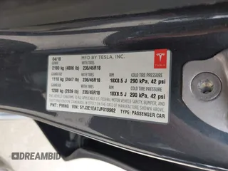 2018 Tesla Model 3 Long Range Battery with VIN 5YJ3E1EA7JF019962, listed as a IAAI auction lot 42024190 with 161,473 mi miles and . Bid and sale history available at DreamBid. Image 9.