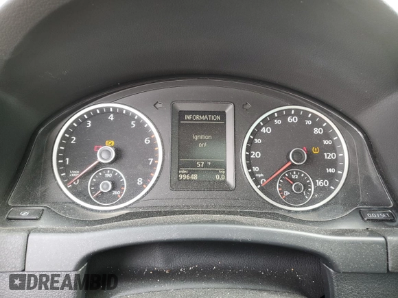 2012 Volkswagen Tiguan S with VIN WVGBV7AX5CW553643, listed as a Copart auction lot 75496504 with 99,648 mi miles and Salvage Title. Bid and sale history available at DreamBid. Image 9.