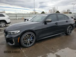 2020 BMW 3 Series M340i with VIN WBA5U7C04LFH57287, listed as a Copart auction lot 50228085 with 39,469 mi miles and Salvage Title. Bid and sale history available at carsss.com. Image 1.
