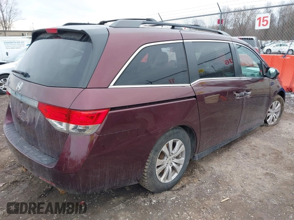 2014 Honda Odyssey EX with VIN 5FNRL5H43EB082088, listed as a IAAI auction lot 41940682 with 151,012 mi miles and . Bid and sale history available at carsss.com. Image 4.