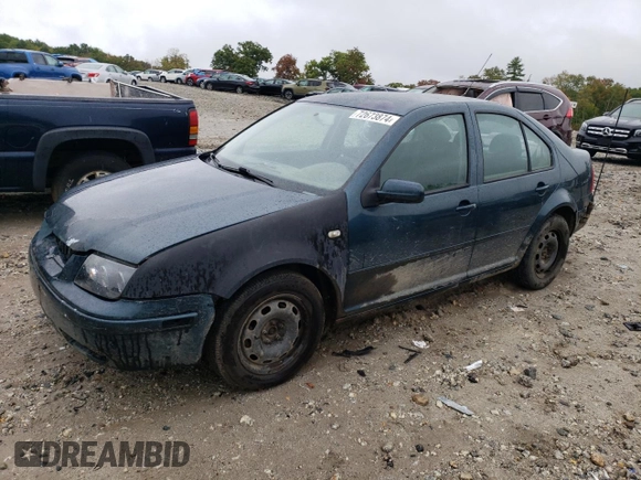 2002 Volkswagen Jetta GL with VIN 3VWRK69M82M042388, listed as a Copart auction lot 72673874 with 121,992 mi miles and Clean title. Bid and sale history available at DreamBid. Image 1.