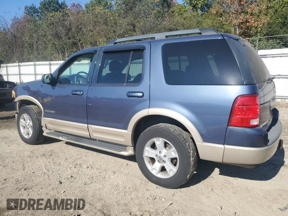 2005 Ford Explorer Eddie Bauer with VIN 1FMZU64K85UB38522, listed as a Copart auction lot 80958904 with 168,668 mi miles and Salvage title. Bid and sale history available at DreamBid. Image 2.