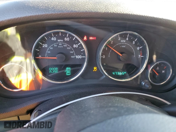 2018 Jeep Wrangler Sahara with VIN 1C4AJWBGXJL861815, listed as a Copart auction lot 53579335 with 47,365 mi miles and Salvage title. Bid and sale history available at DreamBid. Image 9.