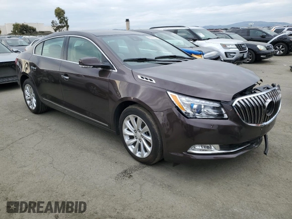 2015 Buick LaCrosse Premium I with VIN 1G4GD5G30FF214827, listed as a Copart auction lot 45353625 with 56,150 mi miles and Salvage Title. Bid and sale history available at carsss.com. Image 4.