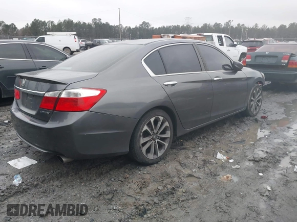 2015 Honda Accord Sport with VIN 1HGCR2F55FA139823, listed as a IAAI auction lot 41623823 with 169,093 mi miles and . Bid and sale history available at DreamBid. Image 4.