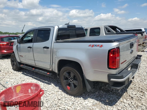2019 Chevrolet Colorado 4WD LT with VIN 1GCGTCEN7K1361363, listed as a Copart auction lot 58660195 with Not provided miles and Salvage title. Bid and sale history available at DreamBid. Image 2.
