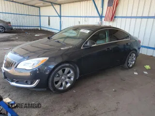 2015 Buick Regal Premium I z VIN 2G4GN5EX8F9297239, wystawiony jako Copart lot #57685205 z przebiegiem 81 480 mil mil oraz Szkoda całkowita • Salvage title. Historia ofert i sprzedaży dostępna na DreamBid. Obrazek 1.