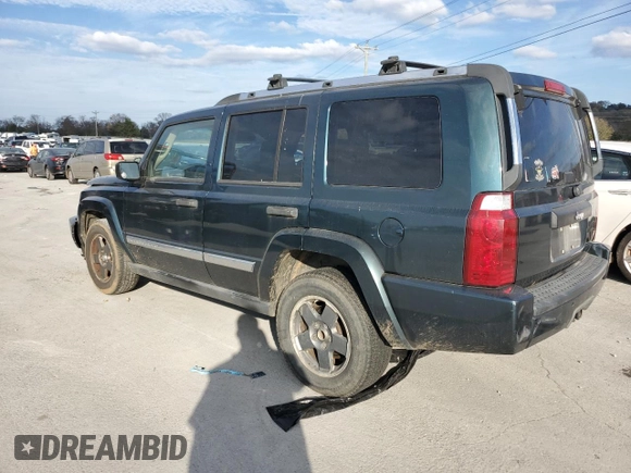 2006 Jeep Commander with VIN 1J8HH48N46C133122, listed as a Copart auction lot 80821094 with 216,412 mi miles and Salvage Title. Bid and sale history available at carsss.com. Image 2.