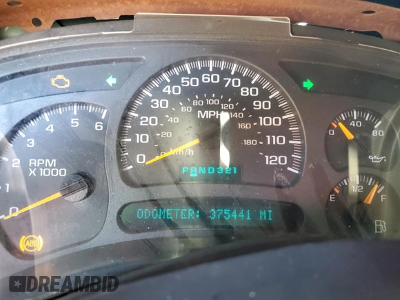2003 Chevrolet Silverado 1500 with VIN 2GCEK19T731311968, listed as a Copart auction lot 46598115 with 375,441 mi miles and Clean Title. Bid and sale history available at carsss.com. Image 9.