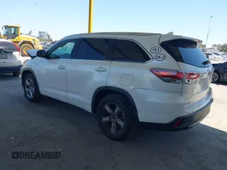 2015 Toyota Highlander Limited z VIN 5TDYKRFH0FS046559, wystawiony jako IAAI lot #42288804 z przebiegiem 106 643 mil mil oraz . Historia ofert i sprzedaży dostępna na DreamBid. Obrazek 3.