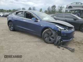 2018 Tesla Model 3 Long Range Battery with VIN 5YJ3E1EA9JF013144, listed as a Copart auction lot 53880835 with Not Provided miles and Salvage Title. Bid and sale history available at DreamBid. Image 4.