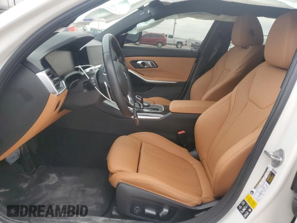 2022 BMW 3 Series 330i xDrive with VIN 3MW5R7J00N8C64705, listed as a Copart auction lot 48624285 with 12,143 mi miles and Salvage Title. Bid and sale history available at carsss.com. Image 7.