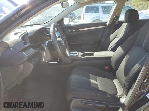 2019 Honda Civic LX with VIN 19XFC2F69KE035624, listed as a Copart auction lot 45459245 with 92,510 mi miles and Salvage Title. Bid and sale history available at DreamBid. Image 7.