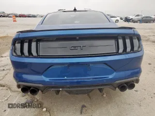 2023 Ford Mustang GT with VIN 1FA6P8CF9P5301583, listed as a Copart auction lot 57596535 with 19,916 mi miles and Salvage title. Bid and sale history available at DreamBid. Image 6.