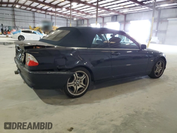 2003 BMW 3 Series 330Ci with VIN WBABS53423JU98101, listed as a Copart auction lot 85335144 with 106,581 mi miles and Salvage Title. Bid and sale history available at carsss.com. Image 3.