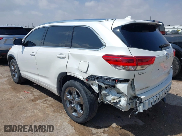 2019 Toyota Highlander Limited with VIN 5TDDZRFH5KS958544, listed as a IAAI auction lot 42094765 with 110,364 mi miles and . Bid and sale history available at DreamBid. Image 3.