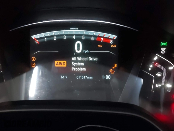 2022 Honda CR-V EX-L with VIN 2HKRW2H8XNH619209, listed as a IAAI auction lot 42042780 with 11,517 mi miles and . Bid and sale history available at DreamBid. Image 7.
