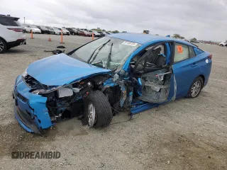 2019 Toyota Prius L Eco with VIN JTDKARFU3K3099712, listed as a Copart auction lot 51109725 with 14,482 mi miles and Salvage Title. Bid and sale history available at carsss.com. Image 1.