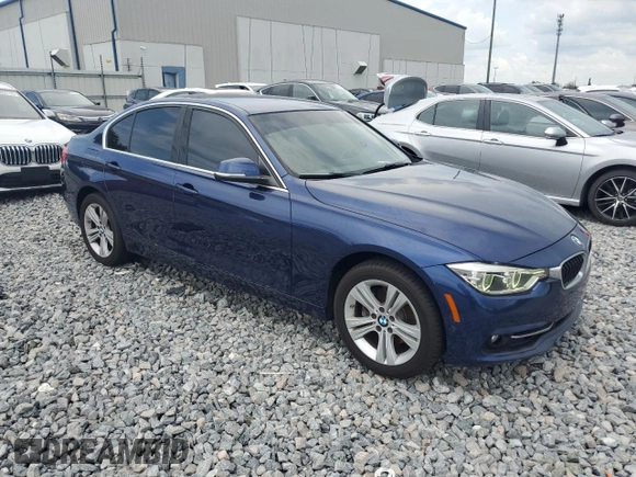 2018 BMW 3 Series 330i xDrive with VIN WBA8D9C54JEM31705, listed as a Copart auction lot 58026075 with 80,344 mi miles and Salvage title. Bid and sale history available at DreamBid. Image 4.