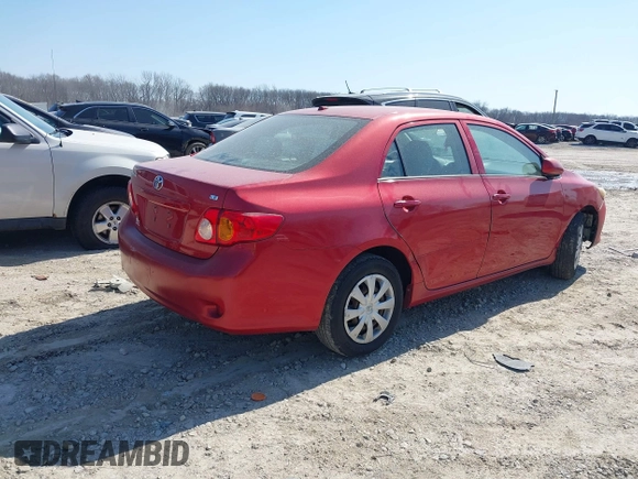 2010 Toyota Corolla with VIN 2T1BU4EEXAC312603, listed as a IAAI auction lot 41771698 with 192,946 mi miles and . Bid and sale history available at carsss.com. Image 4.