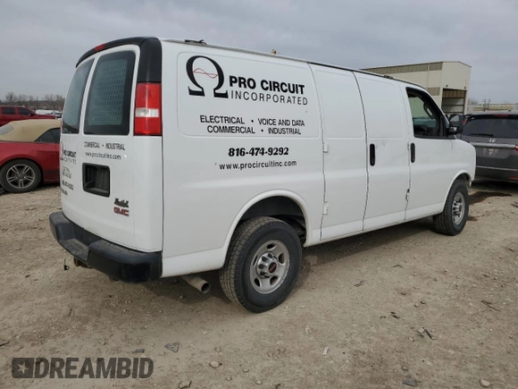 2017 GMC Savana Cargo z VIN 1GTW7AFF7H1291089, wystawiony jako Copart lot #49146145 z przebiegiem Nie podano mil oraz Szkody całkowita. Historia ofert i sprzedaży dostępna na DreamBid. Obrazek 3.