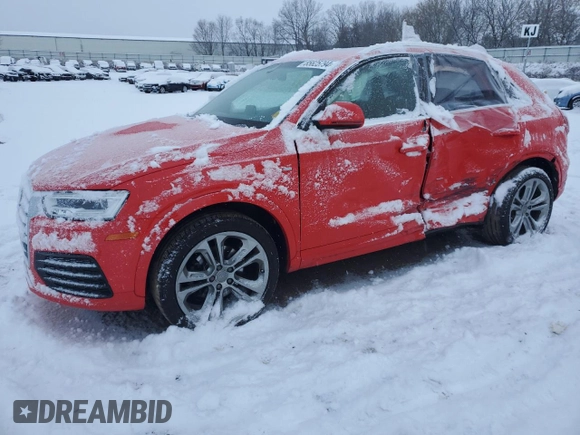 2016 Audi Q3 Prestige with VIN WA1GFCFS0GR012771, listed as a Copart auction lot 85825794 with 3,916 mi miles and Clean title. Bid and sale history available at DreamBid. Image 1.