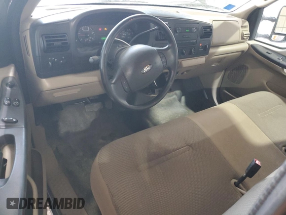 2007 Ford F-250 XL with VIN 1FTSX21P57EA29325, listed as a Copart auction lot 56351275 with 168,834 mi miles and Salvage title. Bid and sale history available at DreamBid. Image 8.