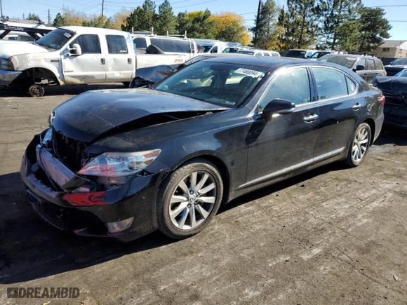 2010 Lexus LS 460 L with VIN JTHDL5EF5A5001263, listed as a Copart auction lot 77480094 with 194,204 mi miles and Salvage Title. Bid and sale history available at carsss.com. Image 1.