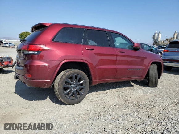 2020 Jeep Grand Cherokee Laredo E with VIN 1C4RJEAG2LC379633, listed as a Copart auction lot 58437555 with 57,219 mi miles and Salvage title. Bid and sale history available at DreamBid. Image 3.