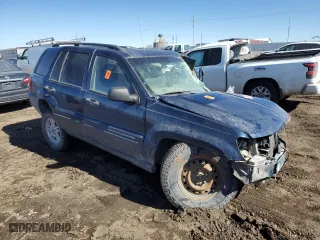 2003 Jeep Grand Cherokee Laredo with VIN 1J4GW48S93C591873, listed as a Copart auction lot 46839785 with 221,922 mi miles and Salvage Title. Bid and sale history available at carsss.com. Image 4.