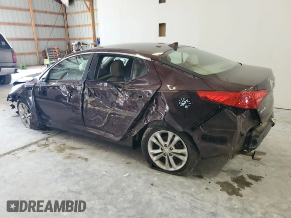2013 Kia Optima EX with VIN 5XXGN4A76DG223814, listed as a Copart auction lot 59561475 with Not provided miles and Salvage title. Bid and sale history available at DreamBid. Image 2.