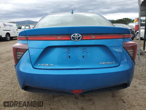 2019 Toyota Mirai with VIN JTDBVRBD7KA005885, listed as a Copart auction lot 48249855 with 42,730 mi miles and Salvage Title. Bid and sale history available at carsss.com. Image 6.